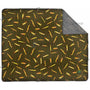 Tree Bark Ammo Camo Hunters Orange, Black & Green  Pixel Fleece Blankets