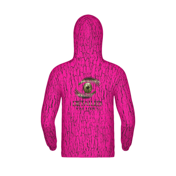 Blaze Pink Tree Bark Camo Unisex Hoodie