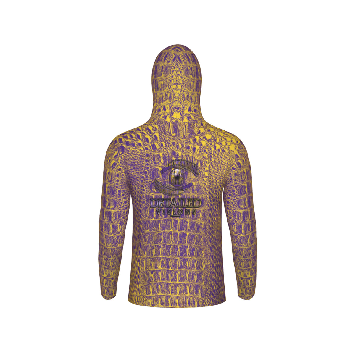 Purple and Gold Gator Performance UPF+50 Hoodie