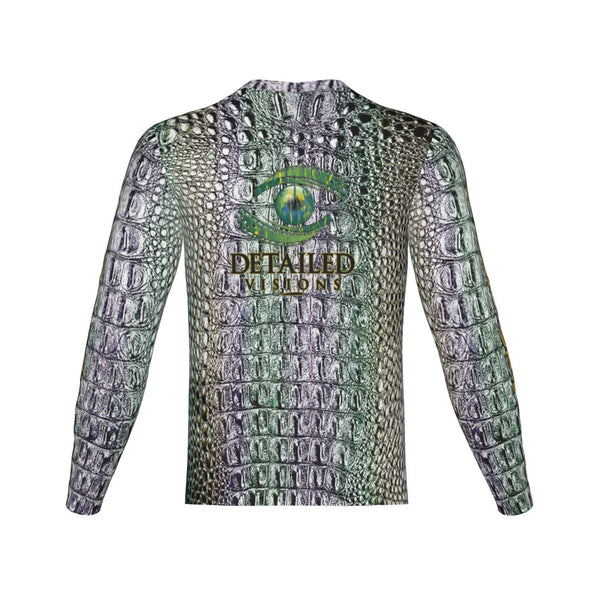 Men Mardi Gras Gators Performance UPF+50 Long Sleeve Shirt