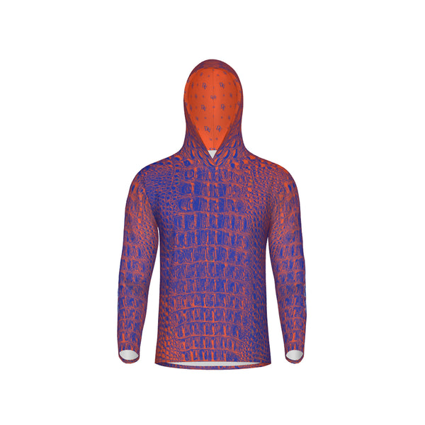 Blue and Orange Gators Unisex Performance UPF+50 Hoodie