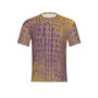 Men Purple and Gold Gator Performance UPF+50 Short Sleeve Shirt