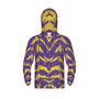 Purple And Gold Tigers Tree Bark Unisex Hoodie