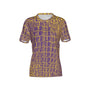 Women Purple and Gold Gator Performance UPF+50 Crew Neck Short Sleeve Shirt