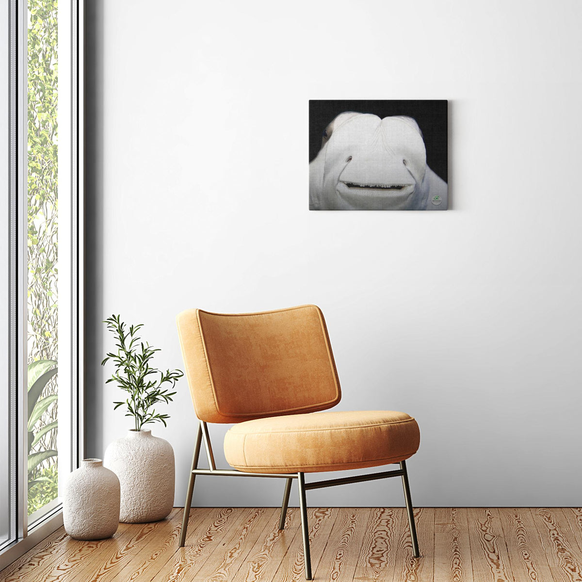 20x16 Premium Image Wrap Canvas -- STINGRAY Smiling