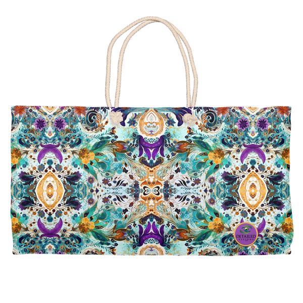 Paisley Flowers Oversize Tote Bag