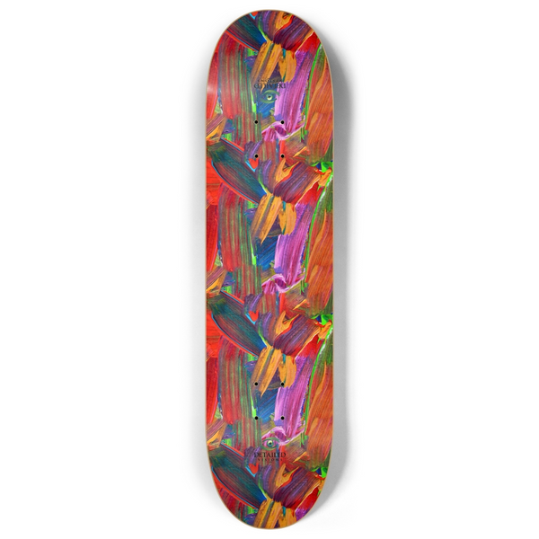 Multicolored Paint Brush Custom Skateboard – Detailed Visions